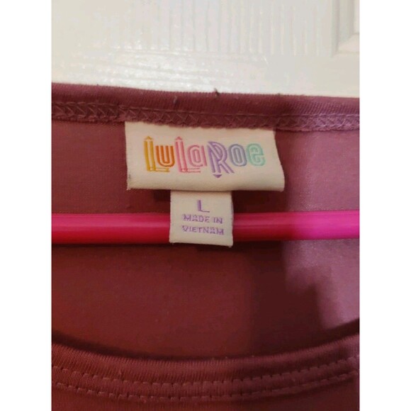 Lularoe Lot of 5 Top Shirt Size Large Short Sleeve Solid & Prints Pullover - Picture 5 of 14